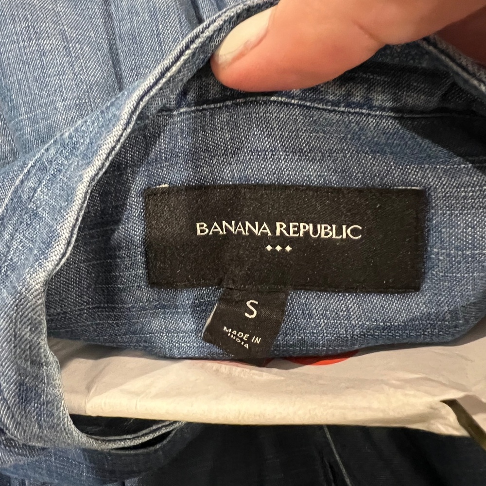 Banana Republic Chambray Dress Size SMALL LIKE NEW